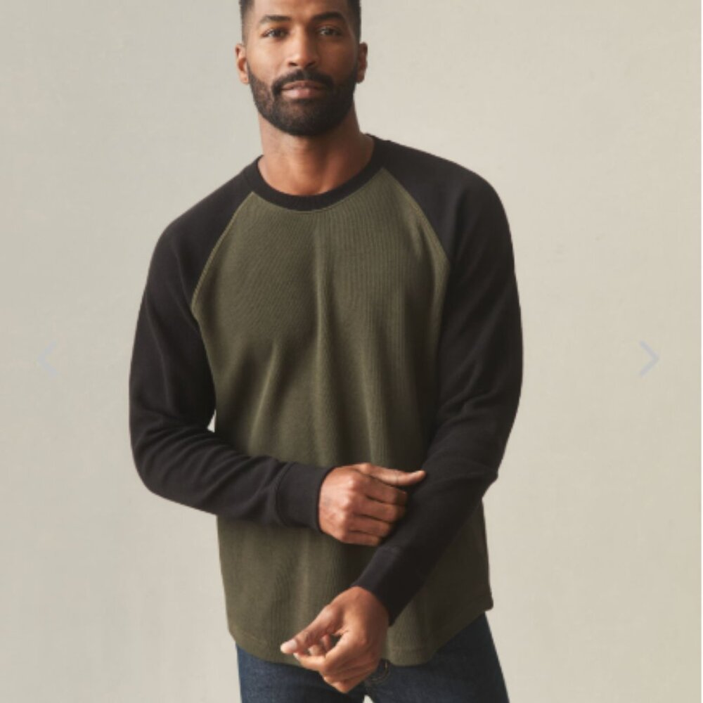 Tailor Vintage navy/green cashmere sweater, size S